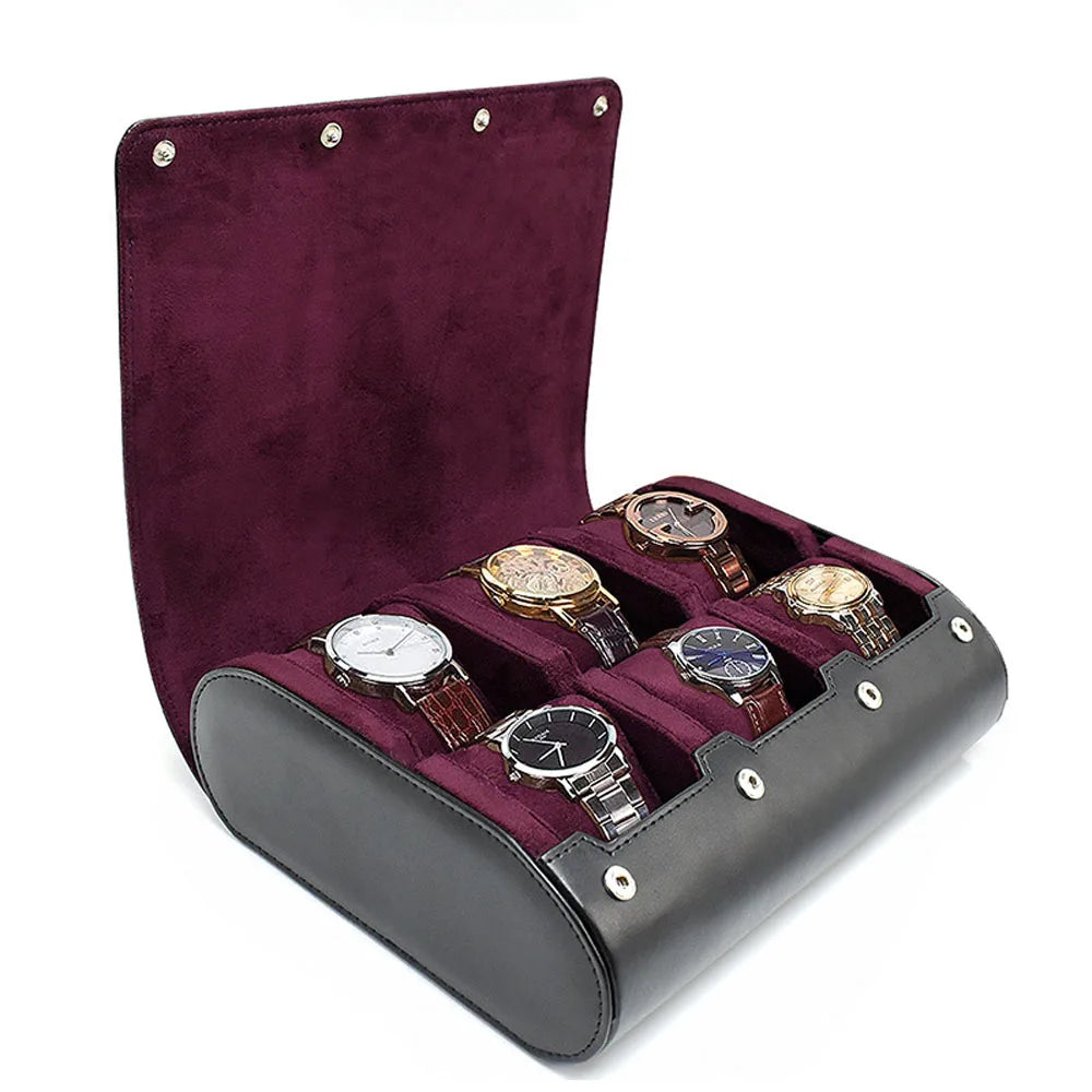 Boîte à Montres 6 Compartiments – Sienne