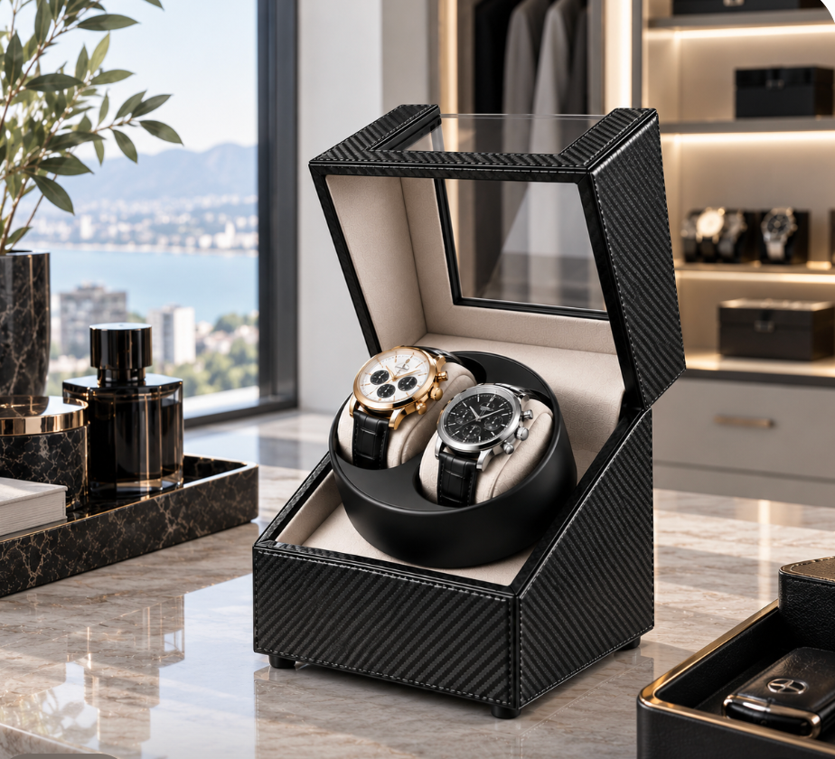 Remontoir automatique 2 montres – Ébène