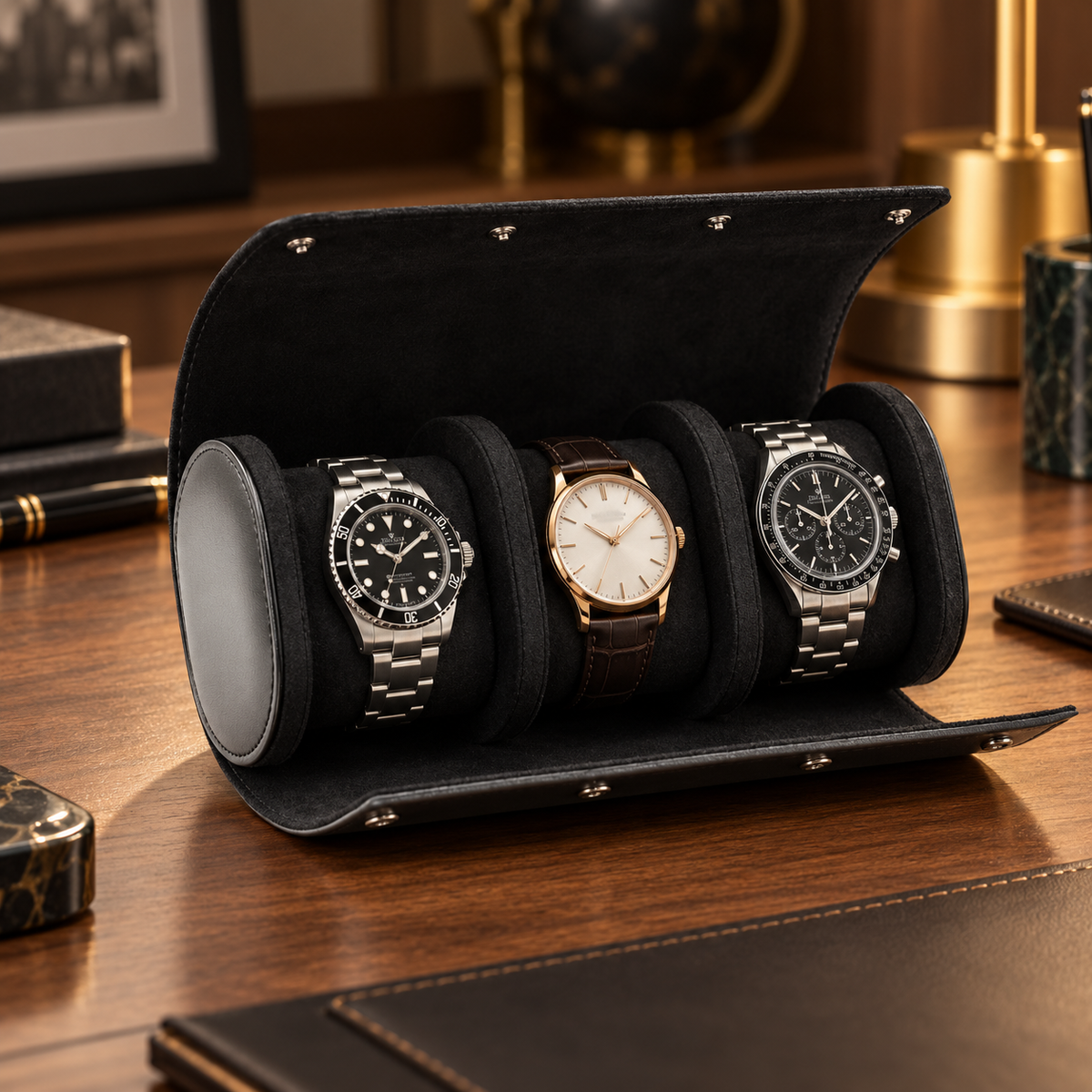 Étui de Voyage pour 3 Montres – Arthur